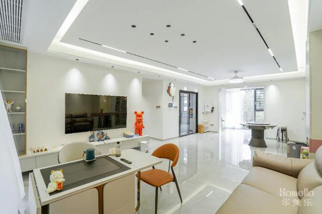 130㎡大平層，簡約布局卻能到處展現活力的樂居